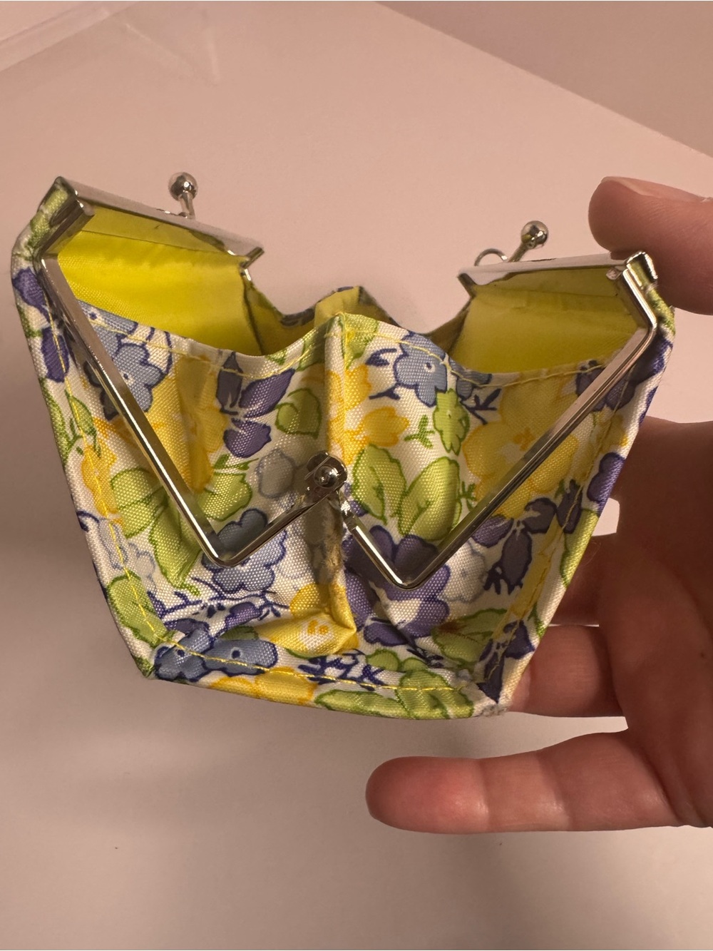 #343 Laura Ashley Vintage Floral Mini Kisslock Satchel - Picture 8 of 13